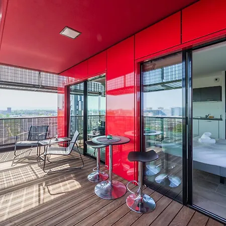 Red Sky - Presquile Malraux Avec Terrasse * Strasbourg